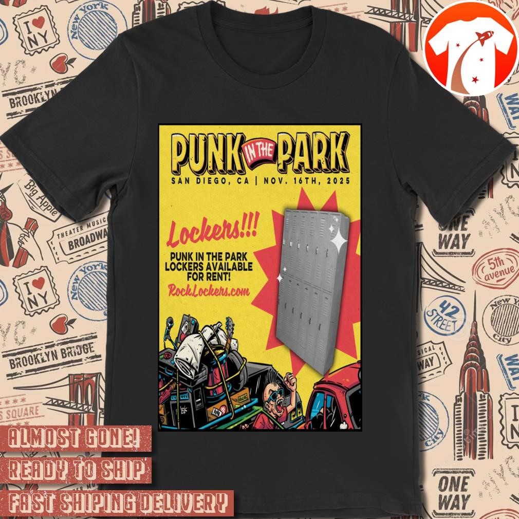 Official Poster Punk In The Park San Diego CA November 16 2025 t-shirt