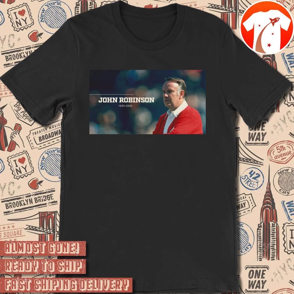 Official RIP Coach USC Trojan football John Robinson 1935-2024 Poster t-shirt