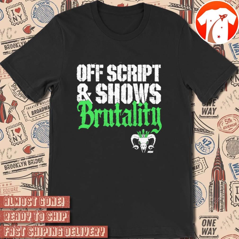 Official Will Ospreay - Off Script And Shows Brutality Vintage AEW 2024 t-shirt