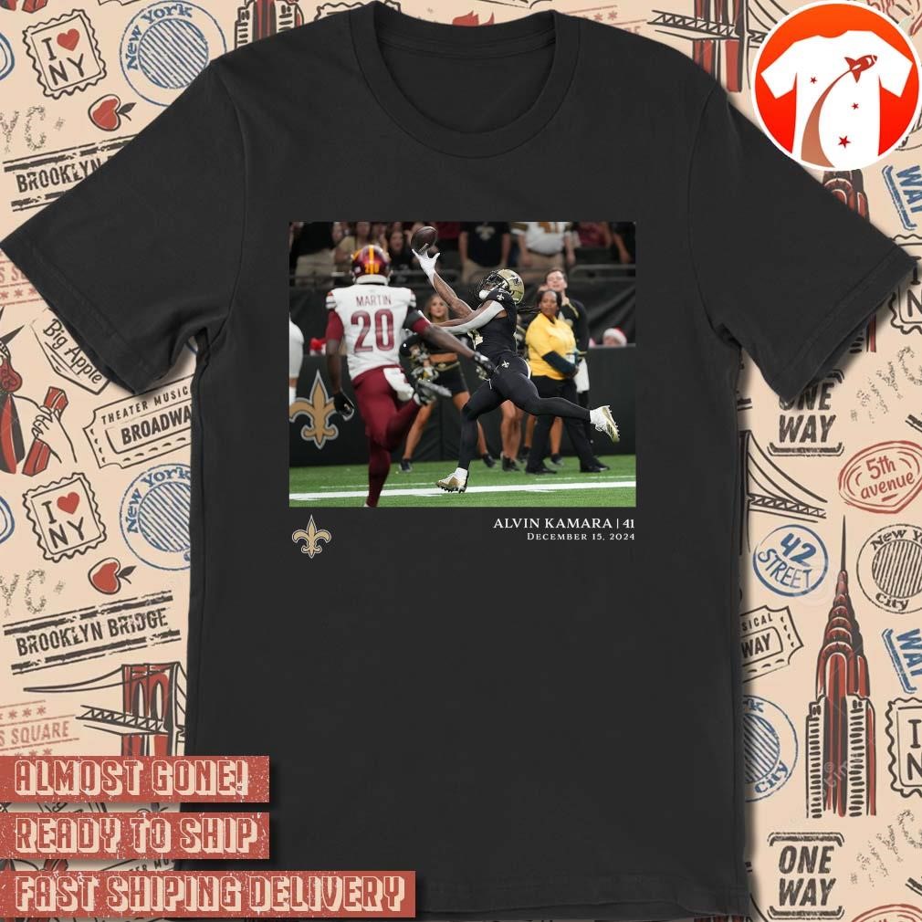 Official Alvin Kamara New Orleans Saints NFL Football Flash Features Week 15 December 15 2024 t-shirt