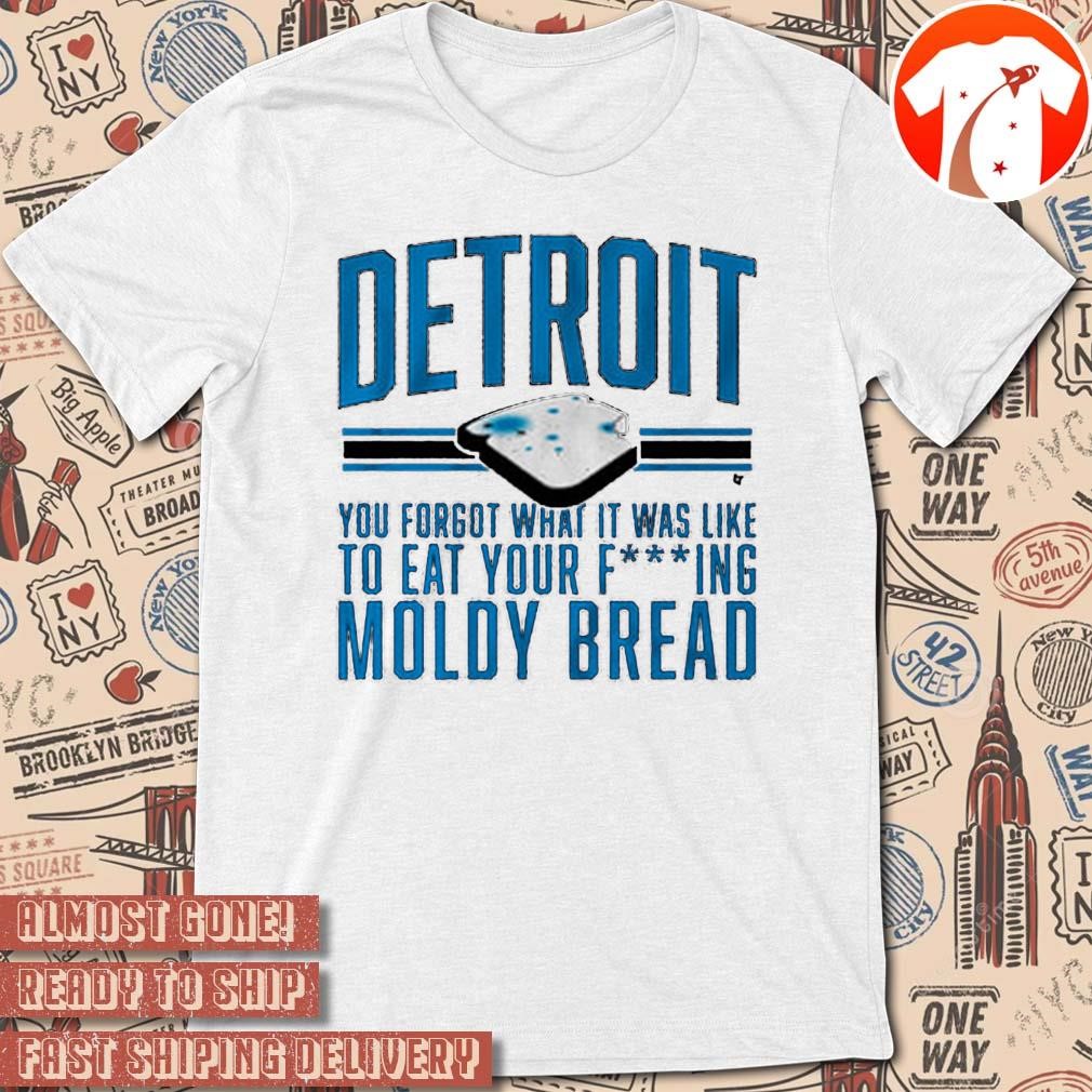 Official Detroit Lions Football You Forgot What It Was Like To Eat Your Fucking Moldy Bread Vintage t-shirt