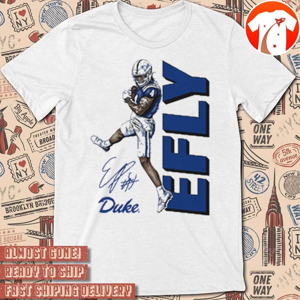 Official Eli Pancol Duke Blue Devils Football EFLY Signature Painting t-shirt