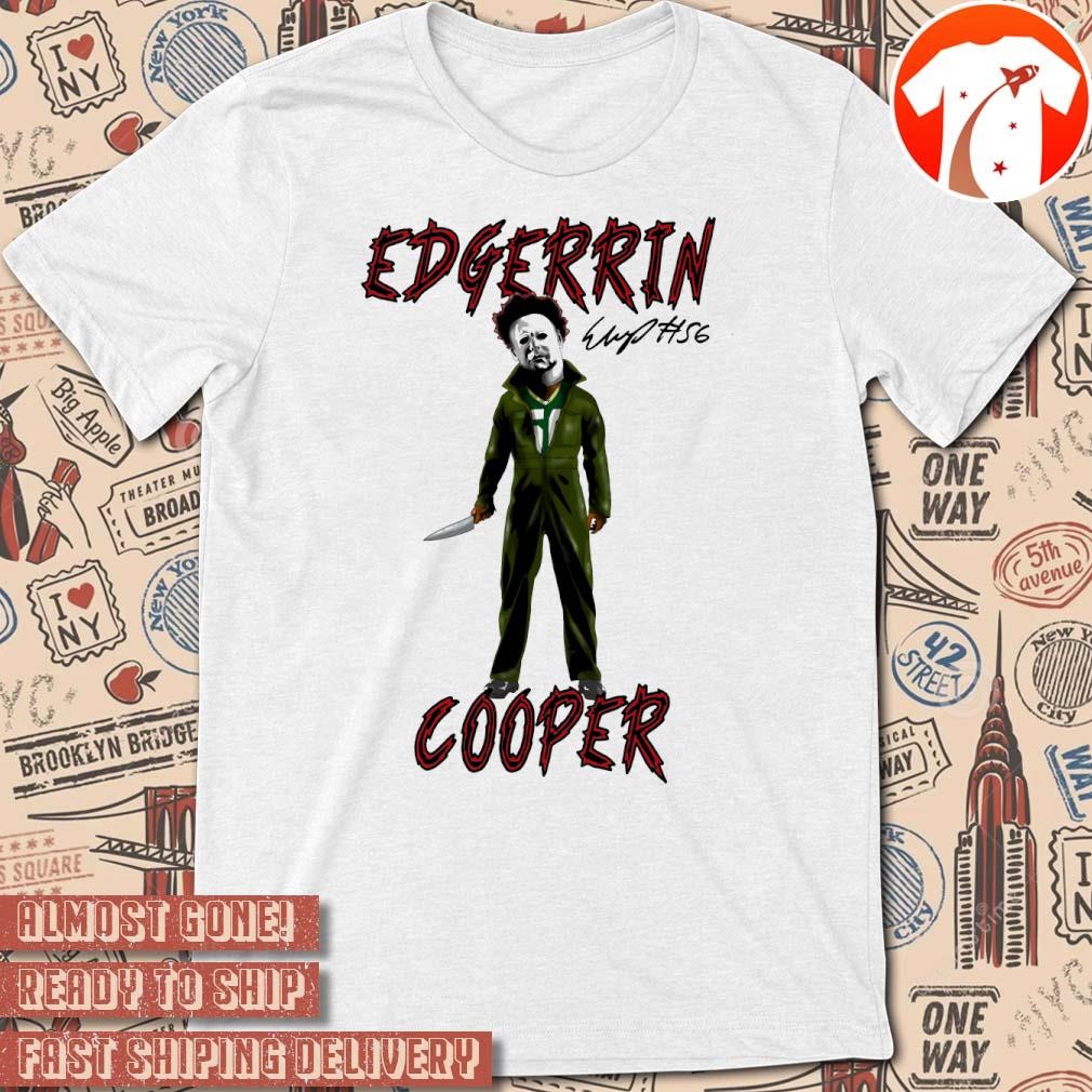 Official Green Bay Packers Edgerrin Cooper #56 Signature Halloween Michael Myers t-shirt