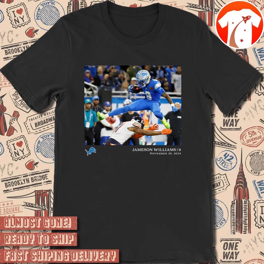 Official Jameson Williams Detroit Lions NFL Football Flash Features Week 13 November 28 2024 t-shirt