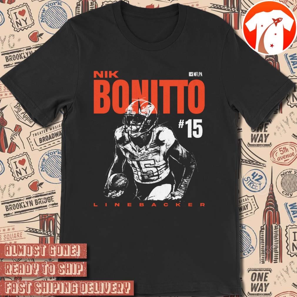 Official Nik Bonitto Denver Broncos NFL Football Linebacker Headline Vintage Painting t-shirt