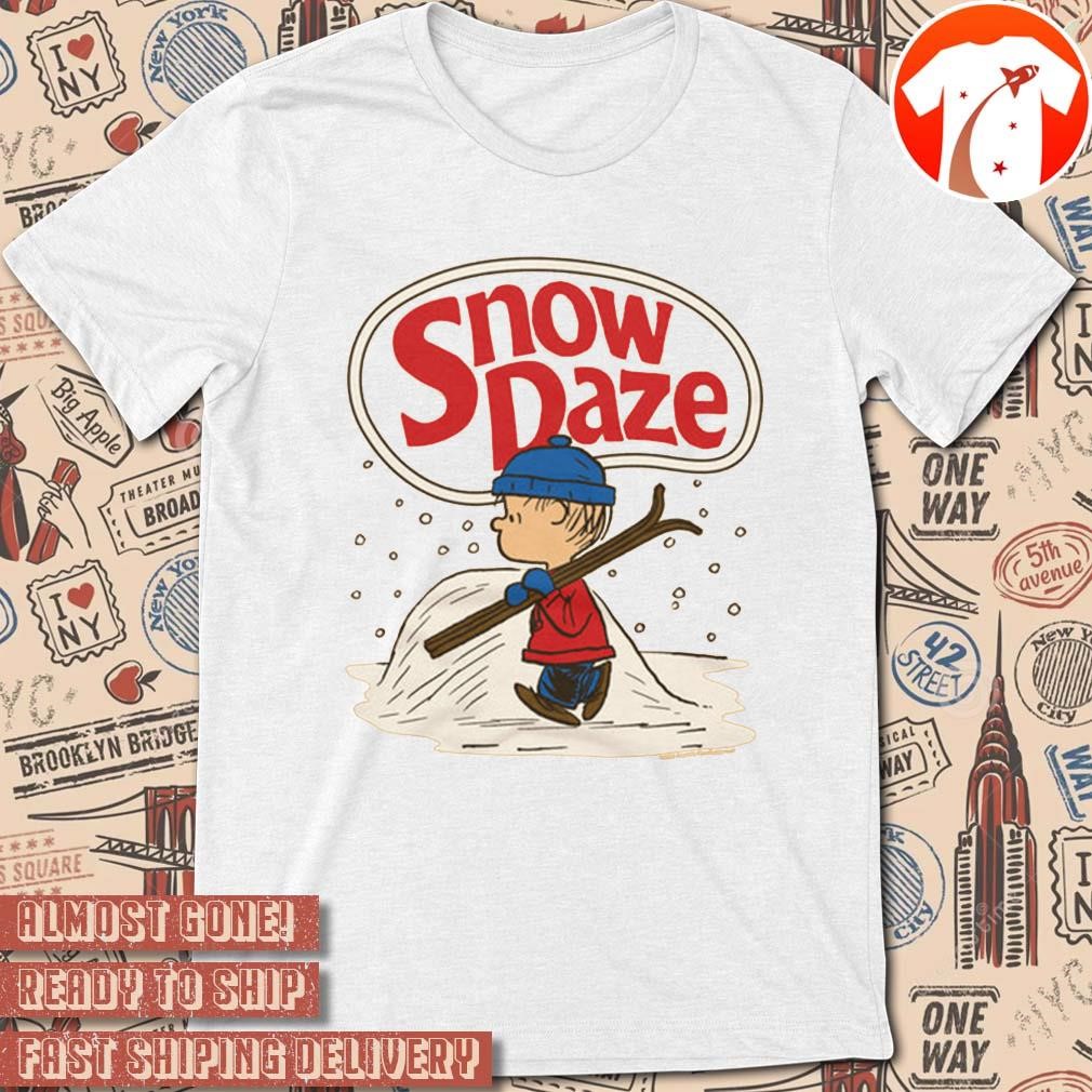 Official Peanuts Linus Snow Daze Christmas 2024 Painting t-shirt