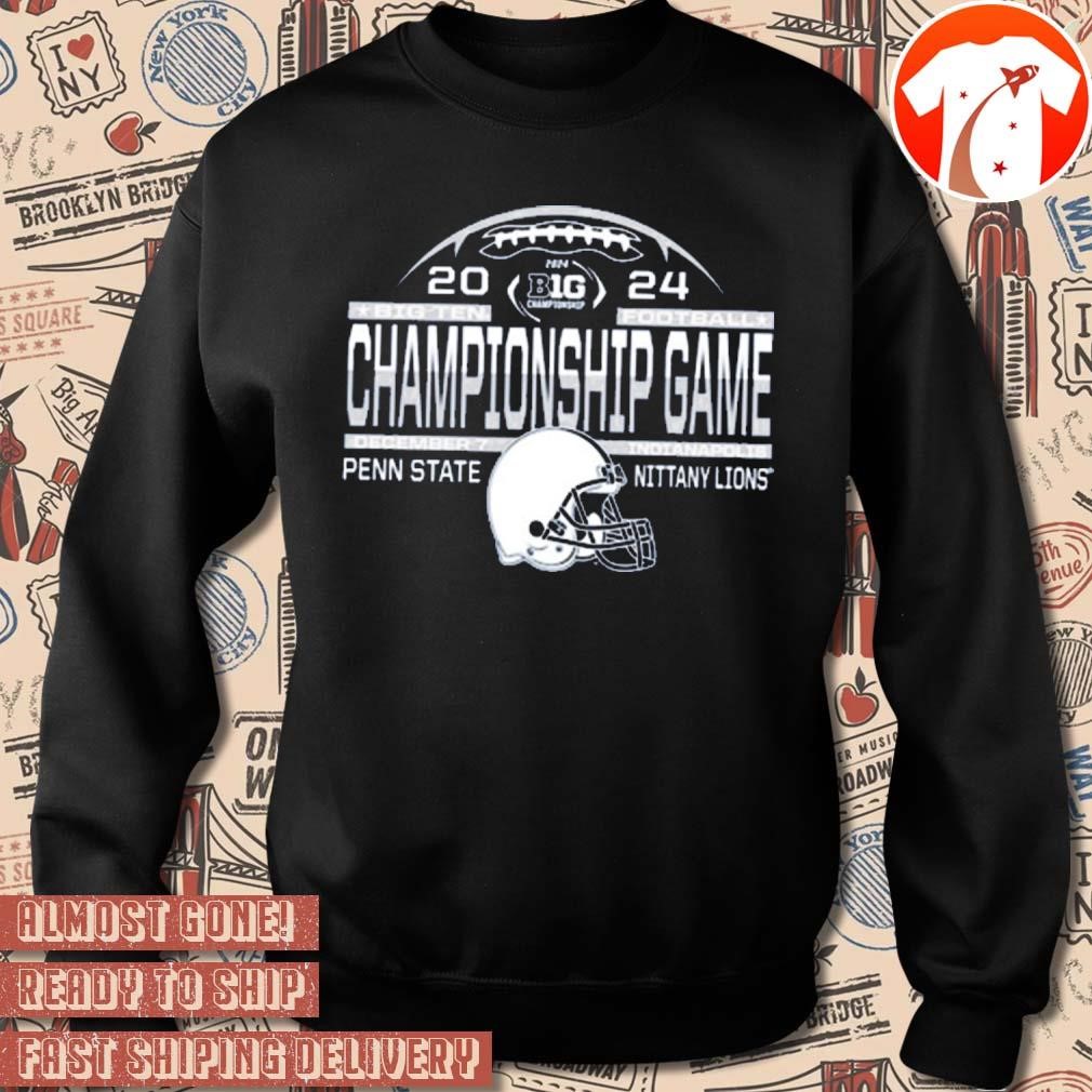 Official Penn State Nittany Lions 2024 Big Ten Football Championship Game Laces December 7 Indianapolis t shirt hoodie sweater long sleeve and tank top