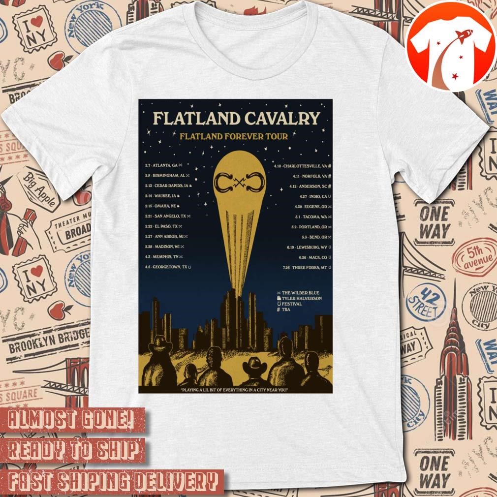 Official Poster Flatland Cavalry Flatland Forever Tour 2025 t-shirt