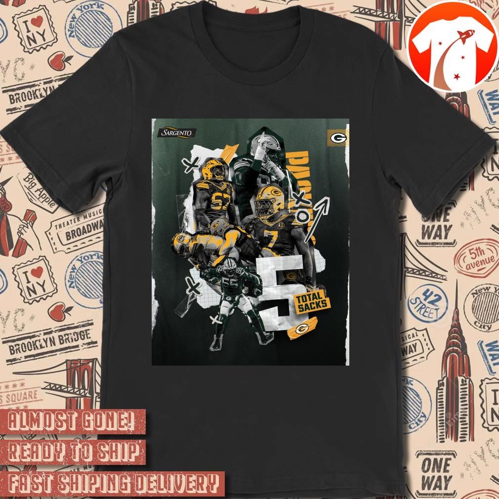 Official Poster Green Bay Packers BC Enagbare Vanness Clark Total Sacks t-shirt