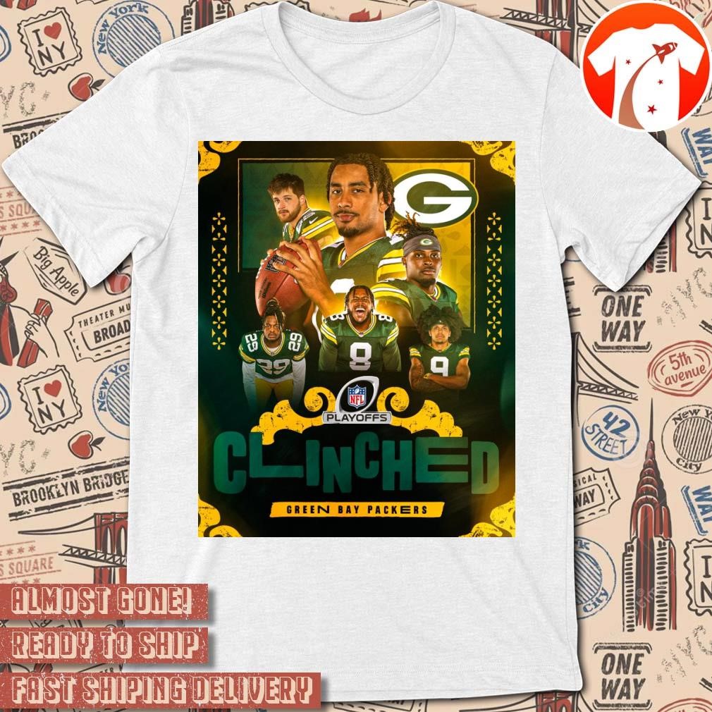 Official Poster Green Bay Packers Win New Orleans Saints Clinched NFL Football Playoffs 2024 t-shirt