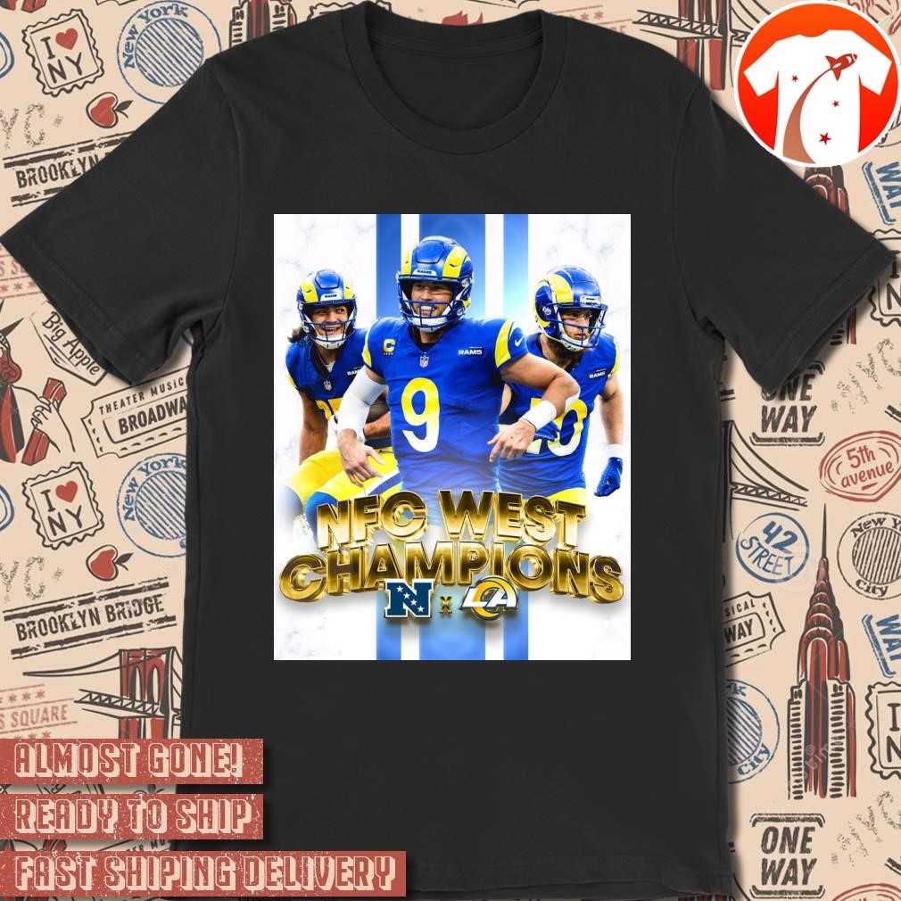 Official Poster Los Angeles Chargers Win New England Patriots NFC West Champions NFL Football on Prime t-shirt