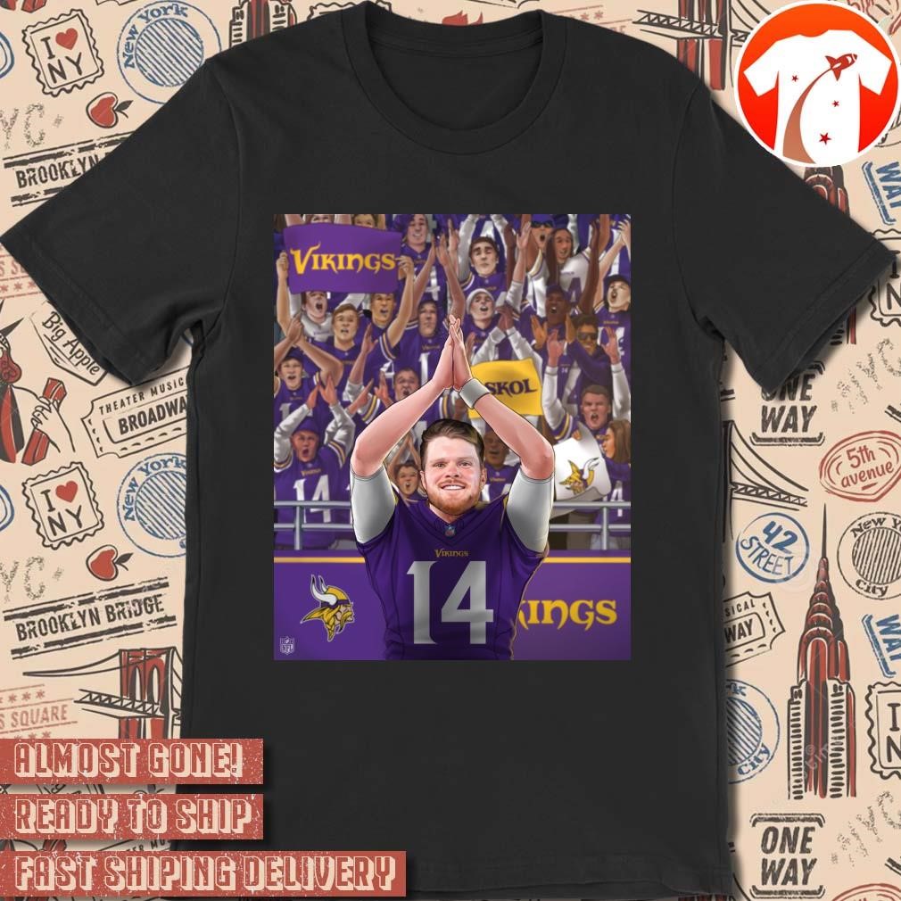 Official Poster Minnesota Vikings Win Green Bay Packers NFL Football Skol Sam Clinch #1 Seed In Week 18 t-shirt