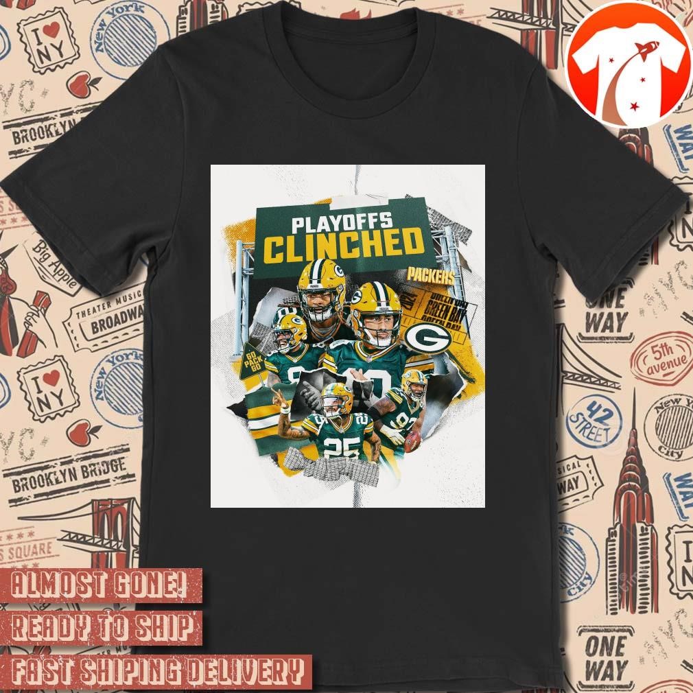 Official Poster NFL Football Green Bay Packers win New Orleans Saints Playoffs Clinched 2024 t-shirt