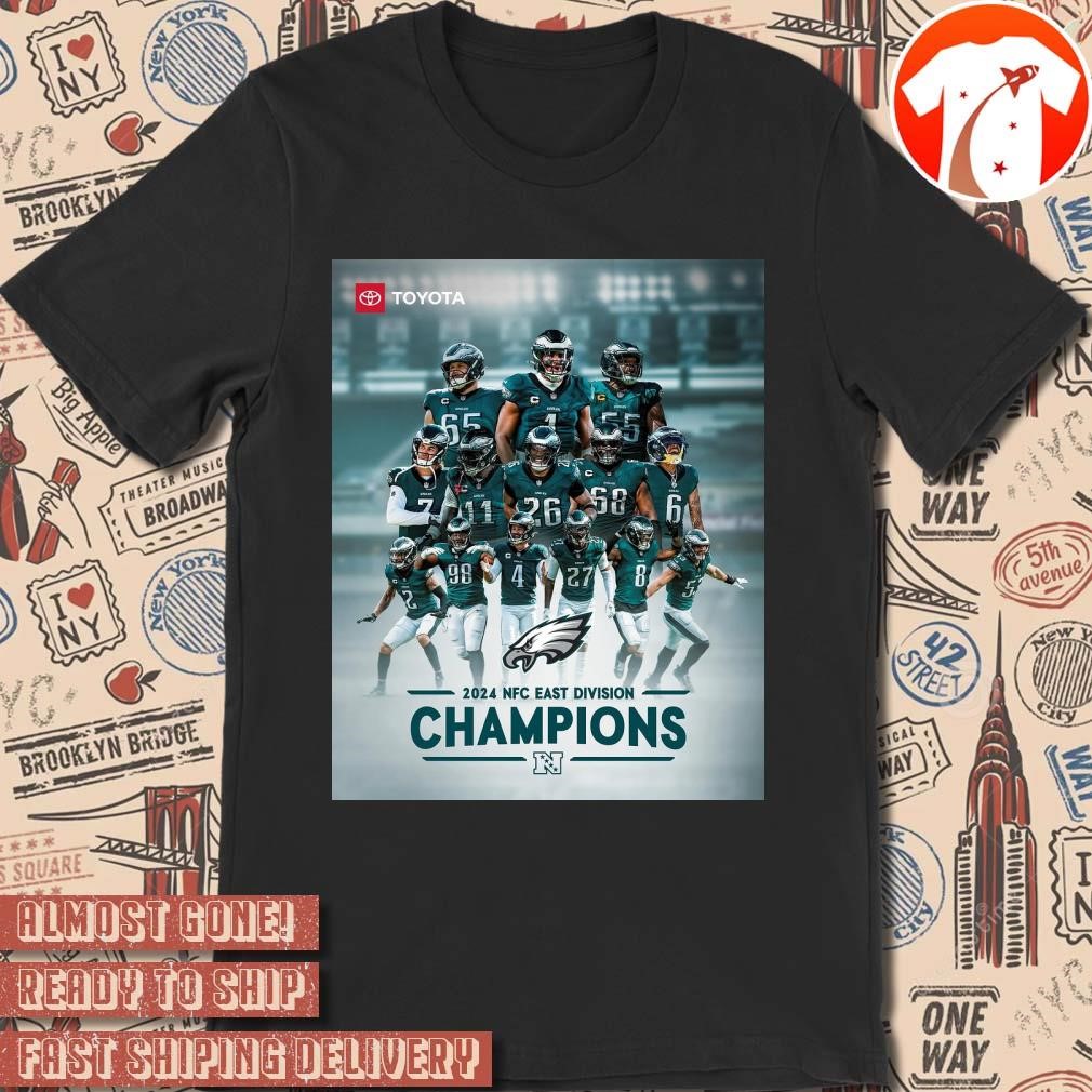 Official Poster NFL Football Philadelphia Eagles win Dallas Cowboys 2024 NFC East Division Champions t-shirt