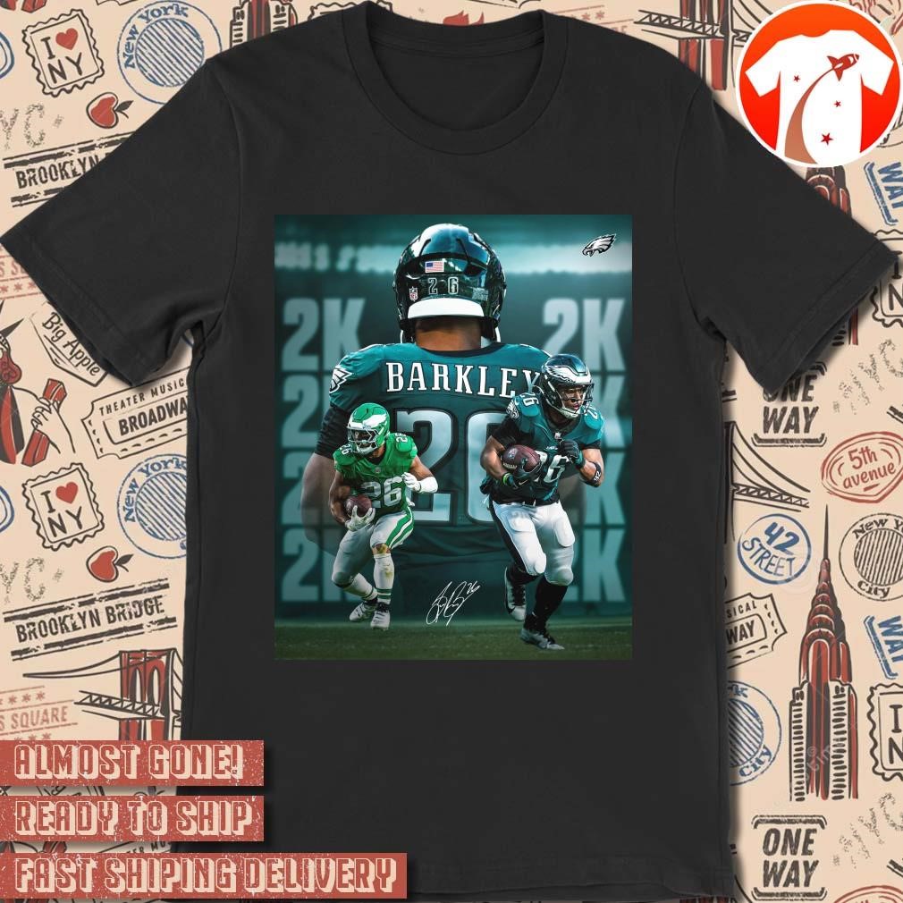 Official Poster NFL Football Philadelphia Eagles win Dallas Cowboys Saquon Barkley 2K Signature t-shirt