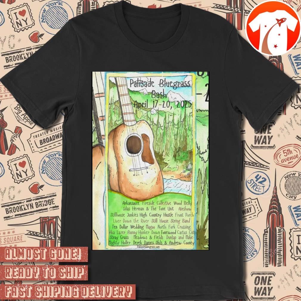 Official Poster Palisade Bluegrass Bash April 17-20 2025 In Palisade, CO Tour US t-shirt