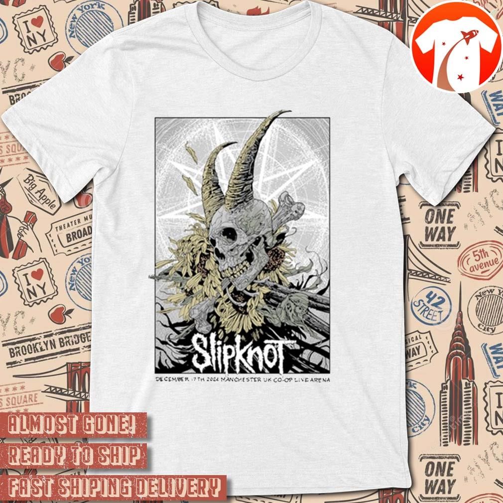 Official Poster Slipknot Co-op Live Arena in Manchester UK December 17 2024 Tour t-shirt