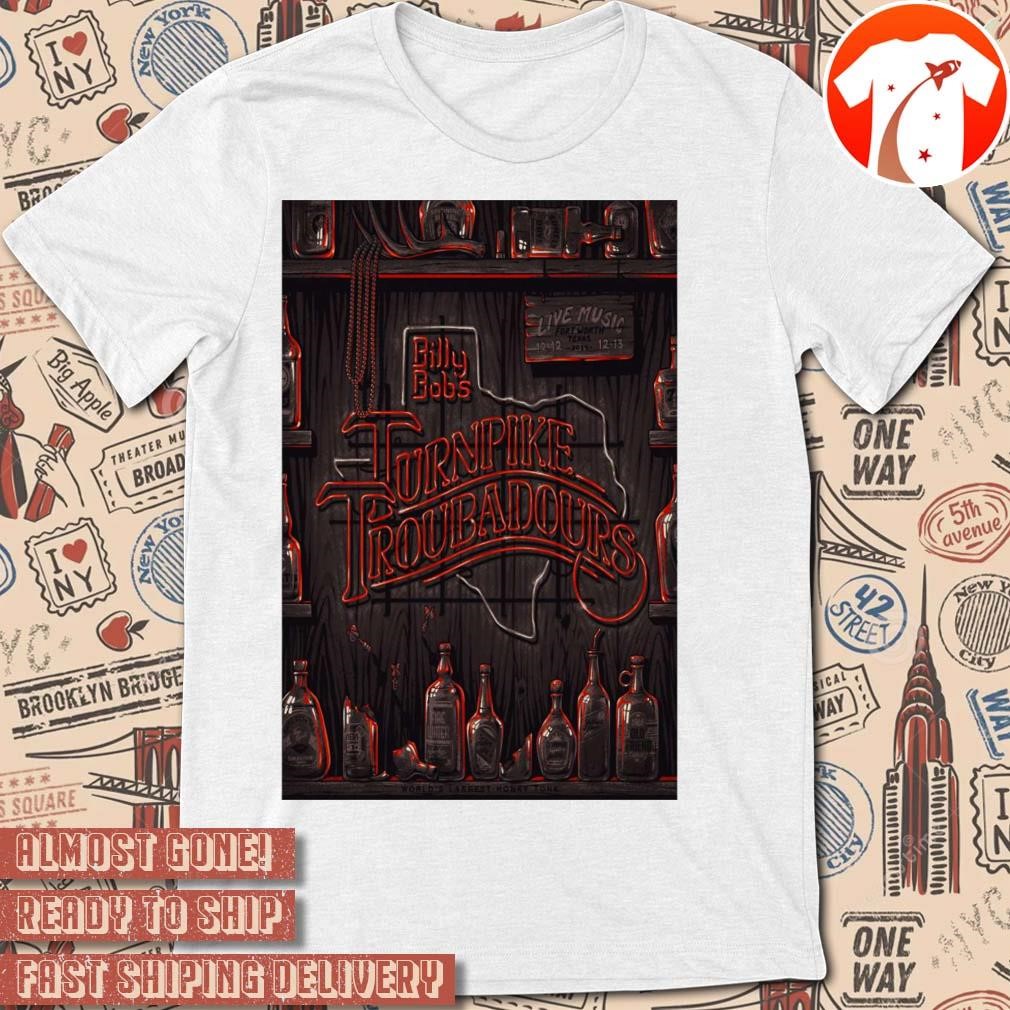 Official Poster Turnpike Troubadours December 12-13 2024 Fort Worth TX t-shirt