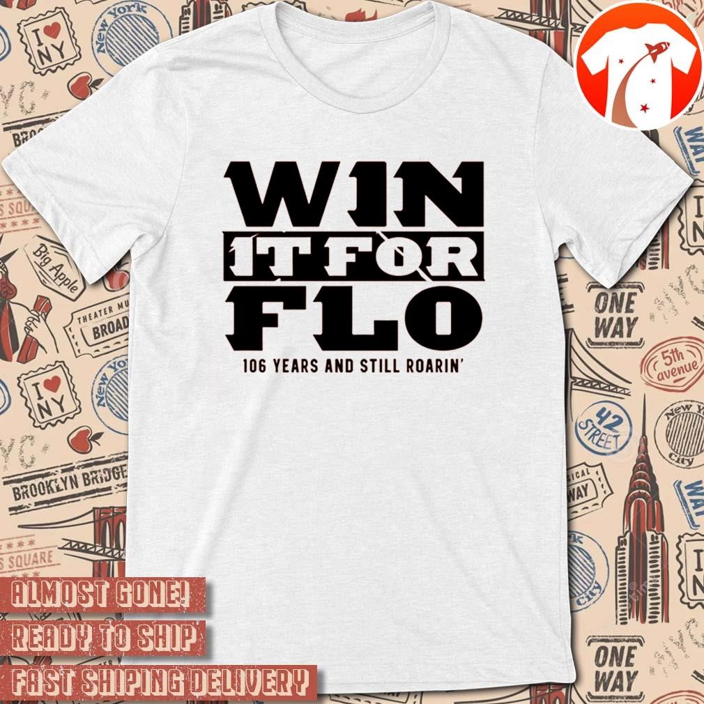 Official Win It For Flo 10 Years And Still Roarin' NFL Football Atlanta Falcons t-shirt