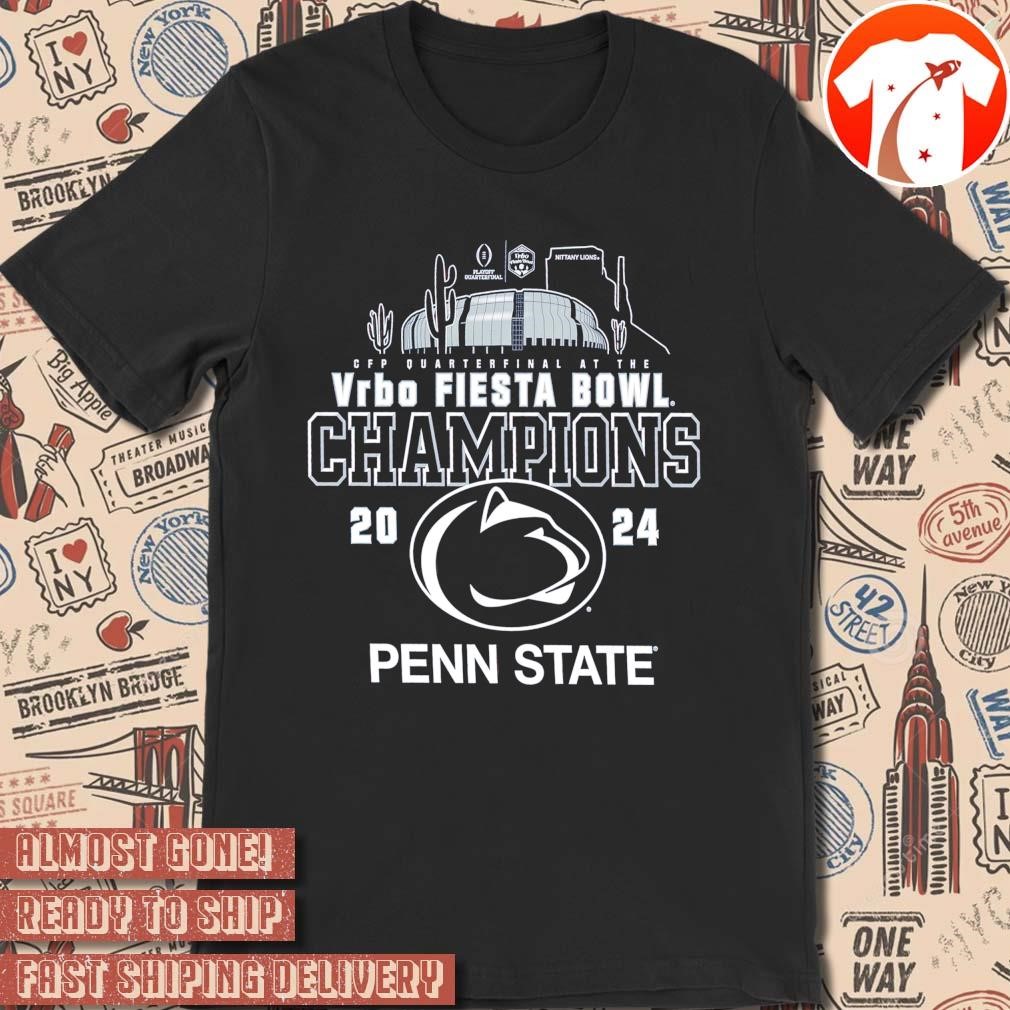 Official Penn State Nittany Lions 2024 College Football Playoff Quarterfinal At The VRBO Fiesta Bowl Champions Vintage t-shirt