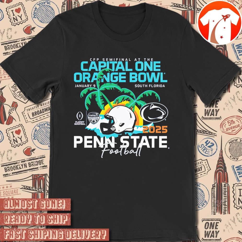 Official Penn State Nittany Lions Football CFP Semifinal At The Capital One Orange Bowl 2025 Bound January 9 South Florida Vintage t-shirt