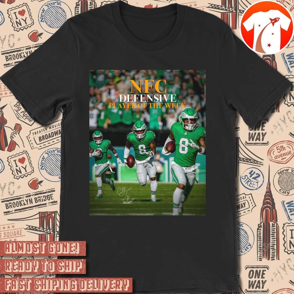 Official Poster Philadelphia Eagles Ceedy Duce NFC Defensive Player of the Week Signature t-shirt